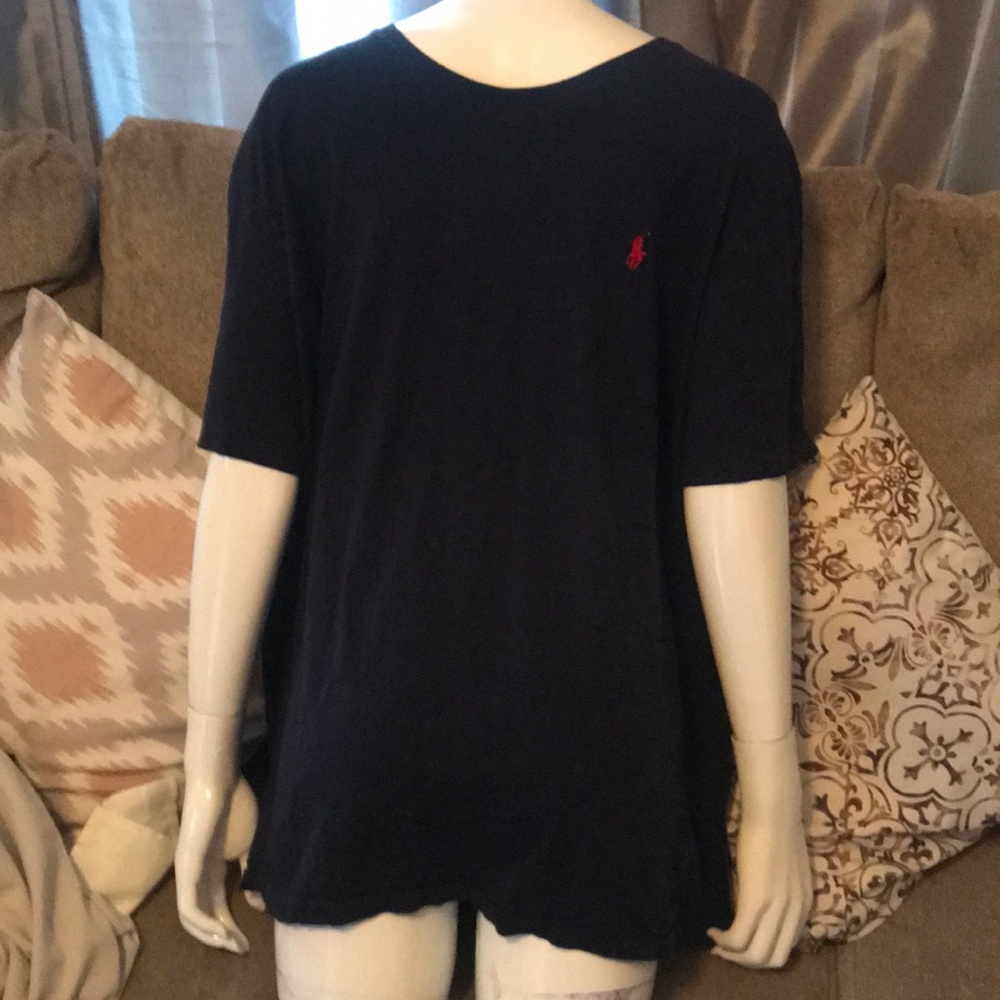 Navy blue polo T-shirt